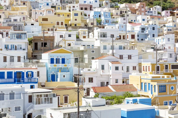 Vesnice "menetes" na ostrově karpathos, Řecko — Stock fotografie