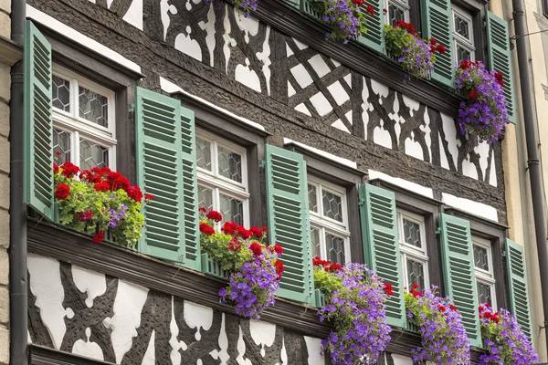 Halve vakwerkhuis in Opper-Franken, Duitsland — Stockfoto