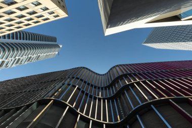 Modern ofis binaları Frankfurt, Almanya