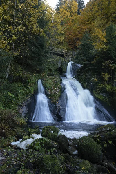 Tribergské Vodopády Černém Lese Německu Podzim — Stock fotografie