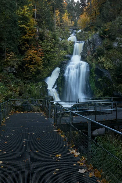 Tribergské Vodopády Černém Lese Německu Podzim — Stock fotografie