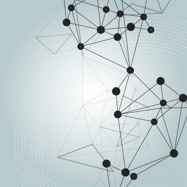 Modern vektör çizimi. Soyut teknoloji geçmişi. Beyaz renk arkaplanı