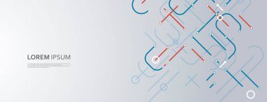 İş devresi iletişim kuruyor. Vektör yenilikleri birbirine bağlı çemberler. Dijital nokta elementleri