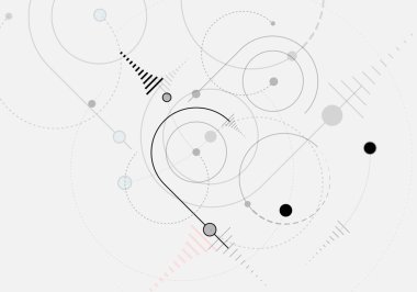 Soyut çember vektör grubu konsepti. Sunum için modern tasarım