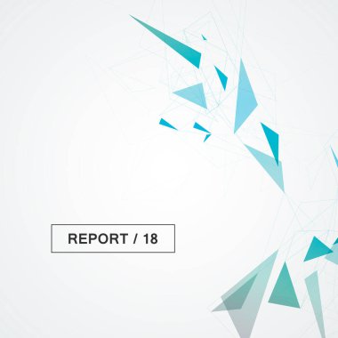 Soyut formla bağlantılı çizgilerin ve noktaların ağ kafes poligonal arka plan