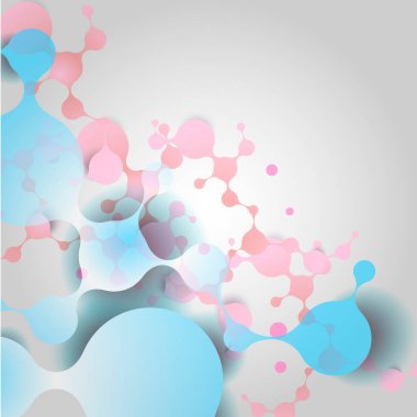 Moleküler yapıya sahip soyut ağ tasarımı