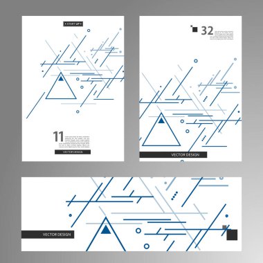 Geometrik şablon arka planı. Vektör soyut çizgileri ve üçgenler. Yaratıcı şablon tasarımı. Modern grafik biçimi