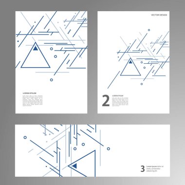 Üçgen vektör soyut arkaplan. Geometrik çizgiler çok az. Modern biçimi kapsa