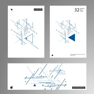 Modern soyut geometrik arkaplan. Yaratıcı üçgen tarzı. Geometrik şablon çizimi