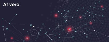 Molekül element teknolojisi. Tıbbi modern küresel konsept. Banner tasarım şablonu ile bağlantı noktası ve çizgi. Vektör arkaplanı.