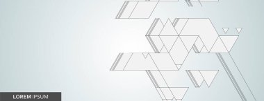 Soyut çokgen arkaplana sahip pankart tasarımı. Noktaları ve çizgileri birleştiriyorum. Küresel ağ şekilleri. Pleksus arka planına sahip dijital teknoloji.