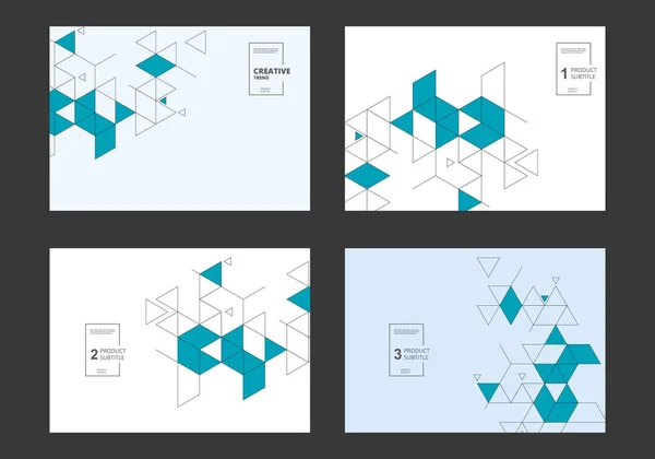 Forma Triángulos Minimalistas Gráfico Diseño Textura Futurista Vectorial Plantilla Estilo — Vector de stock