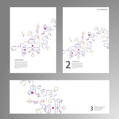 Abstract background with simple shapes. Modern design template with space for text. Minimal stylish cover for branding. Vector minimal illustration.