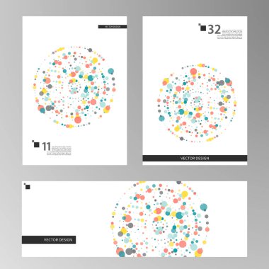 Noktalı yarım tonlu monokrom deseni. Minimalizm, vektör. Posterler, web siteleri, kartvizitler, kartpostallar, iç tasarım için arka plan.