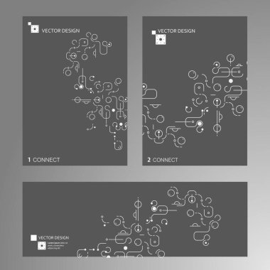 Abstract background with simple shapes. Modern design template with space for text. Minimal stylish cover for branding. Vector minimal illustration.