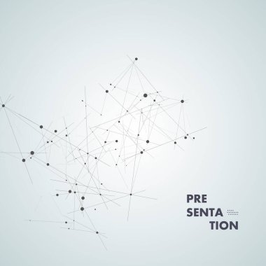 Noktalar ve çizgilerle vektör bağlantıları. Üçgenler ve çokgen gelecek tasarımı. Ağ teknolojisi çizimi. Vektör dijital arkaplan. Gobal veri ağı soyut bağlantısı.