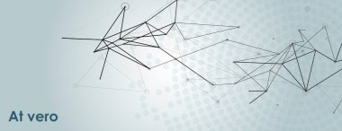 Modern banner design. White background with polygonal pattern. Vector background.