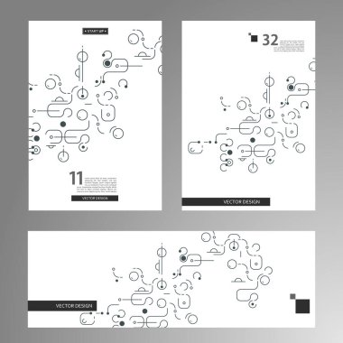 Abstract background with simple shapes. Modern design template with space for text. Minimal stylish cover for branding. Vector minimal illustration.