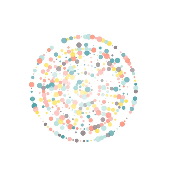 摘要虚线圆圈 矢量背景 半音效果现代设计 简单的彩色 免版税图库插图