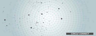 Vektör bağlantı ağı soyut çizgisi. Molekül geometrik biyoloji yapısı. Hücre sosyal tıp yapı tasarımı.