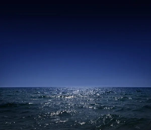 Ніч море — стокове фото