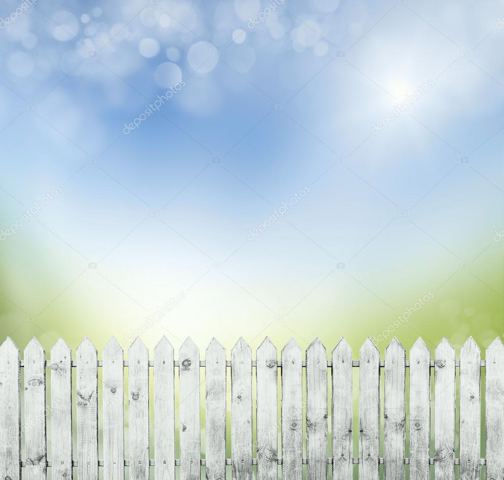 springold white fence