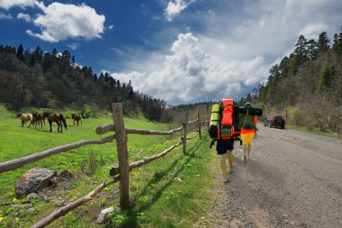 Aile hiking ile sırt çantaları