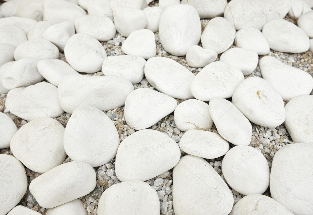 white sea stones
