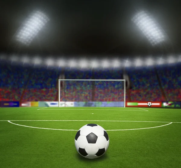 Voetbalstadion voor de wedstrijd — Stockfoto