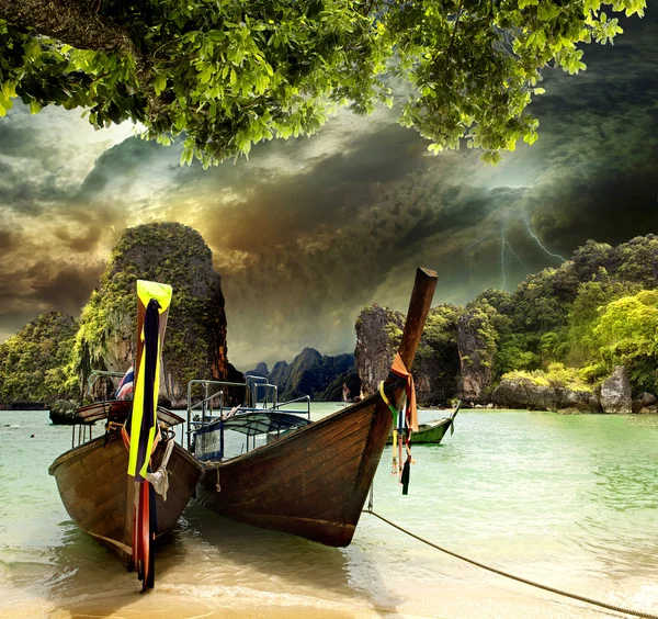 Παραδοσιακά Ταϊλάνδης βάρκα — Φωτογραφία Αρχείου
