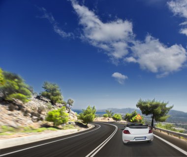 asfalt yol. bulanık hareket