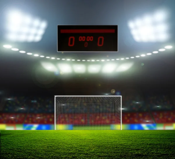 Goal football scoreboard Fotografii din stoc Goal football