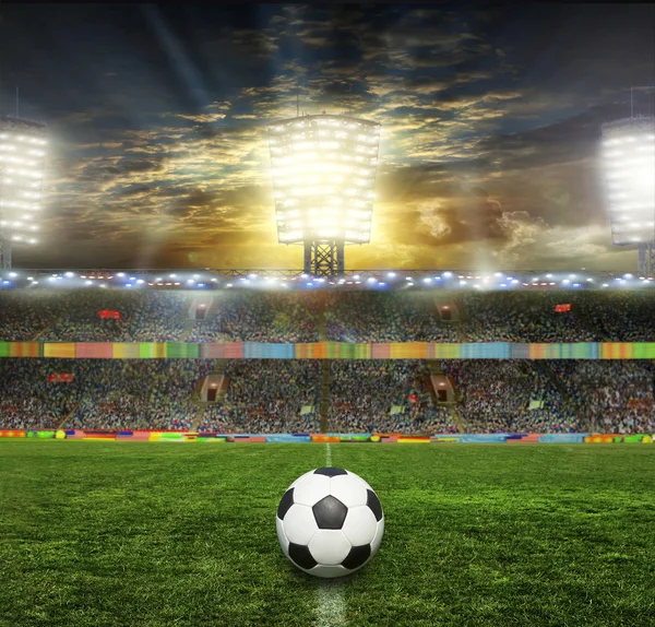 Stadion met fans — Stockfoto