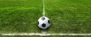 Futbol alan yeşil doğal çim