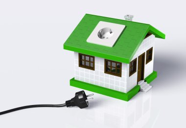 küçük bir ev için elektrik akımı bağlantısı kesildi.