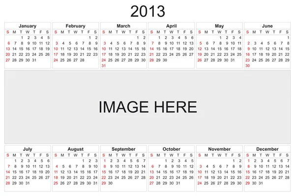 Календарь 2013 — стоковое фото