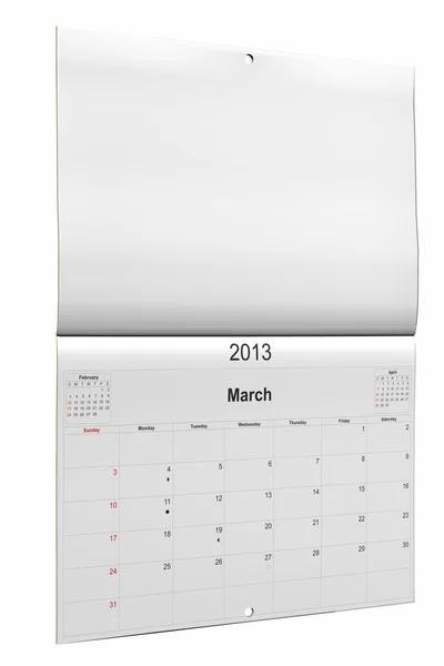 Kalendarz 2013 — Zdjęcie stockowe