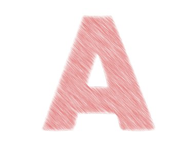 kırmızı metin 3D render bir