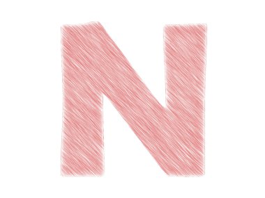 3D render kırmızı metin n