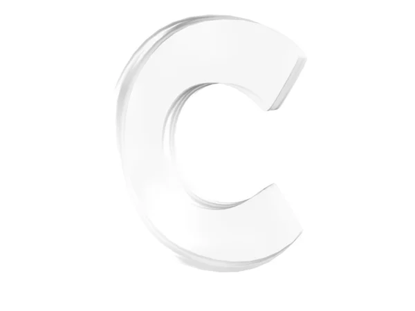 3D render of the text C — Stock Photo, Image