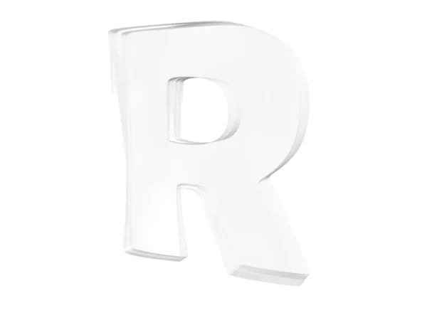 3D render van de tekst-r — Stockfoto