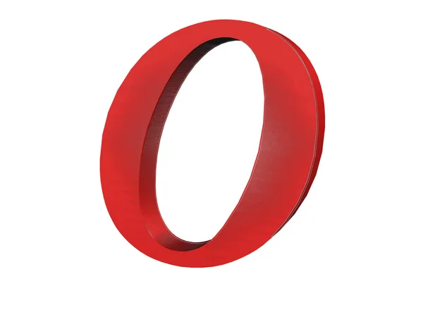 3D render of the text O — Stock Photo, Image