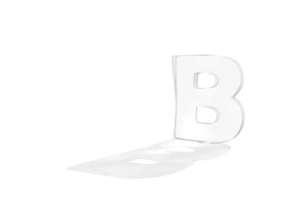 3D рендеринг текста B — стоковое фото