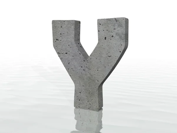 3D render of the text Y — Stock Photo, Image