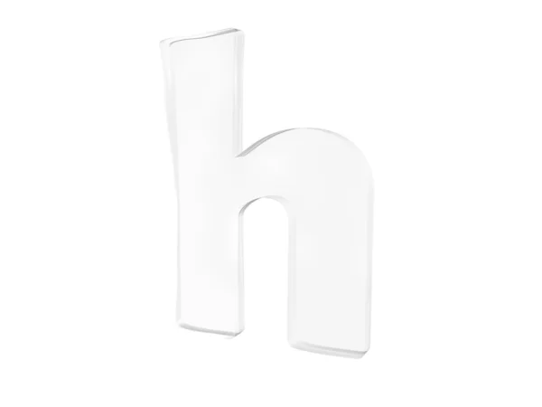 3D render of the text h — Stock Photo, Image