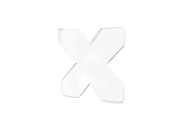 3D render of the text x — Stock Photo, Image