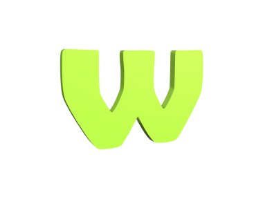 3D render bir metin w