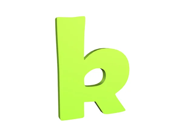 3D render of the text k — Stock Photo, Image
