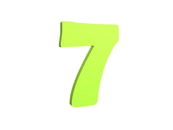 3D render of the number 7 — Stock Photo, Image