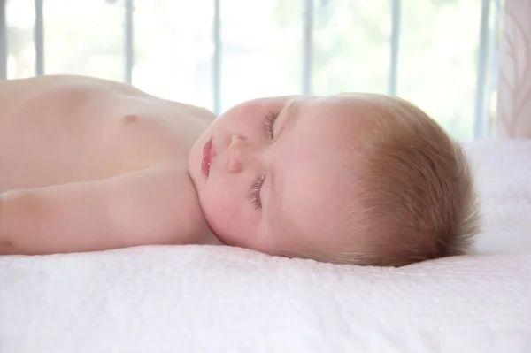 Adorable little boy is sleeping — Stock Photo, Image